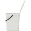 Šiukšlių dėžė BRABANTIA Sort &amp; Go, šviesiai pilkos sp., 25 L