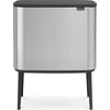 Šiukšlių dėžė Brabantia Bo Touch, 3 x 11 l, Matinė plieno spalvos