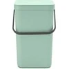 Šiukšlių dėžė BRABANTIA Sort &amp; Go, šviesiai žalios sp., 25 L