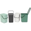 Šiukšlių dėžė BRABANTIA Sort &amp; Go, šviesiai žalios sp., 25 L