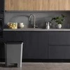 Šiukšliadėžė CURVER COMPACT DUO, pilka, 46 l
