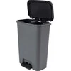 Šiukšliadėžė CURVER COMPACT DUO, pilka, 46 l