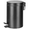 Šiukšliadėžė Donau Home su pedalu, lėtai užsidarantis dangtis, 3 l, juoda (45910311-05)