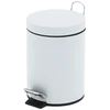 Šiukšliadėžė EKO Pedal bin, V-Part, baltas, steel, 5 l, with plastikas inner bucket (176445)