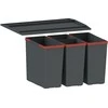 Šiukšliadėžė FRANKE, Easy Sort, 60-2 2x14,5l+2x7,5l