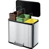 Šiukšliadėžė Hailo Öko* trio Plus L stainless steel