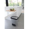 KETER ŠIUKŠLIADĖŽĖ COMPATTA STYLE STEEL 25L SIDABRINĖ
