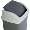 Šiukšliadėžė Maul kosz na śmieci 5 l Prostokątny kosz na śmieci su plastiku, polipropylen (PP) tamsiai pilka, balta