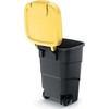 Šiukšliadėžė Prosperplast geltona 90L (NBWB90-120C)