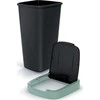 Prosperplast Šiukšliadėžė COMPACTA Q - smooth pilka 25l
