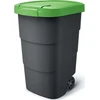 Šiukšlių dėžė Prosperplast Wheeler, 90L, žalios/pilkos spalvos