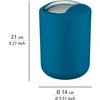 BRASIL garbage basket, turquoise - 2 l, WENKO