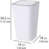 CANDY Baltas šiukšliadėžė - 6 L, WENKO