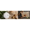Martini Spa Sisal and cotton mittens Natural
