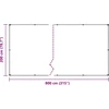 Skaidrus brezentas su ąselėmis 2x8 m PVC