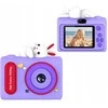 Skaitmeninis fotoaparatas 40mp HD kameros objektyvas asmenukėms vaikams MP3 žaidimai / Xrec H05 / Violetinė Rabbit