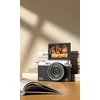 Aparat Skaitmeninis 64mp / 4k / 16x Zoom / Obrotowy Ekran Lcd 2,88" / Xrec C77 / Sidabrinė