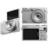 Aparat Skaitmeninis 64mp / 4k / 16x Zoom / Obrotowy Ekran Lcd 2,88" / Xrec C77 / Sidabrinė