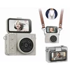 Skaitmeninis fotoaparatas Xrec Mini Fotoaparatas Kamera Retro Video 2k Pakabukas Raktų pakabukas Sukamas Ekranas / Xrec X7 / Smėlio spalvos