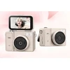 Skaitmeninis fotoaparatas Xrec Mini Fotoaparatas Kamera Retro Video 2k Pakabukas Raktų pakabukas Sukamas Ekranas / Xrec X7 / Smėlio spalvos