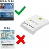 Skaitytojas Techly Techly Smart Card USB-C kontaktų kortelių skaitytuvas