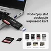 UNITEK Y-9327A kortelių skaitytuvas USB 3.2 Gen 1 (3.1 Gen 1) Type-A Juodas