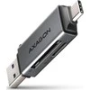 Axagon CRE-DAC išorinis, C tipo + A tipo 2 lizdų SD / Micro SD