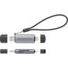 Skaitytuvas Conceptronic CONCEPTRONIC kortelių skaitytuvas USB-C/USB-A -> Micro SD/TF sw