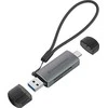 Skaitytuvas Conceptronic CONCEPTRONIC kortelių skaitytuvas USB-C/USB-A -> Micro SD/TF sw