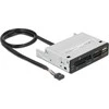 Delock 3.5? USB 2.0 kortelių skaitytuvas, 5 lizdai + 1 x USB 2.0 A tipo lizdas