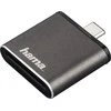Hama 00124186 – SD,SDHC,SDXC – Pilka – 2400 Mbit/s – Metalas – USB 3.2 Gen 1 (3.1 Gen 1) Type-C – 34,3 mm