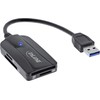 Skaitytojas InLine ® USB 3.1 USB-A kortelių skaitytuvas, skirtas SD / SDHC / SDXC, Micro SD, UDS- II suderinamiems