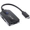 Skaitytuvas InLine® kortelių skaitytuvas USB 3.1 USB-C, suderinamas su SD/SDHC/SDXC, Micro SD, UHS-II