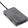 Inline atminties kortelių skaitytuvas su USB jungtimis