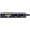 InLine kortelių skaitytuvas su MS lizdu ir USB prievadais