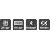 Virtuos CCD 2D skaitytuvas Virtuos HW-856A mini, bevielis, kišeninis, juodas