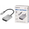 Skaitytuvas LogiLink LogiLink USB 3.0 Dual-Kartenleser USB-C/SD/Micro SD alu