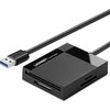 UGREEN 4in1 kortelių skaitytuvas USB 3.0 1m - Juodas