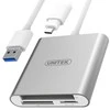 UNITEK Y-9313D Unitek USB3.0 į Multi-In-One Aliuminio kortelių skaitytuvą (su USB Type-C adapteriu)