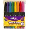 Skateliner rašikliai 0,7mm 8vnt STRIGO