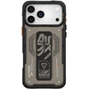 Dėklas Skinarma Aegis skirtas Apple iPhone 17 Pro Magnetic Charging + Grip Stand pilkos spalvos