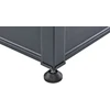 Beliani Garden Box CAMPALTO Metalinis 123 cm 60 cm Tamsiai kamuolys