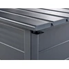 Beliani Garden Box CAMPALTO Metalinis 123 cm 60 cm Tamsiai kamuolys