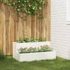 Sodo vazonas Balta 100 x 60 x 45 cm Šaltai valcuotas plienas