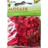 Skrzynkazdrewna Mozaikiniai akmenukai 5x5mm raudoni