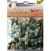 Skrzynkazdrewna Mozaikiniai marmuriniai akmenukai 5x5mm žali