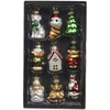 Skrzynkazdrewna Nežinomas Eglutės žaisliukų rinkinys Decoris Figures, stiklas, 9 vnt.