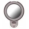 OEM telefono stovas CIRCLE MIRROR - priklijuojamas - juodas