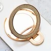 OEM telefono stovas CIRCLE MIRROR - priklijuojamas - auksinis