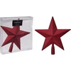 Skrzynkazdrewna Christmas medžio topper AVS103090. red. plastikas